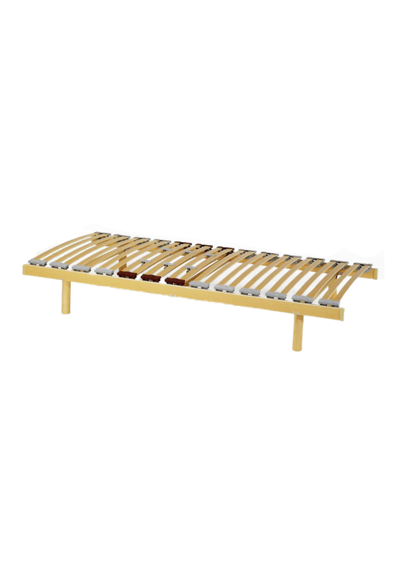Houten lattenbodem met flexibele latten en verstelbare zones verkrijgbaar bij Belga Meubel in Brugge